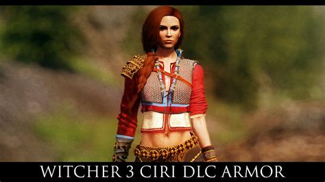 TES V - Skyrim Mods: VS Witcher 3 Ciri DLC Armor - YouTube