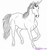 Unicorn Coloring Pages Realistic sketch template