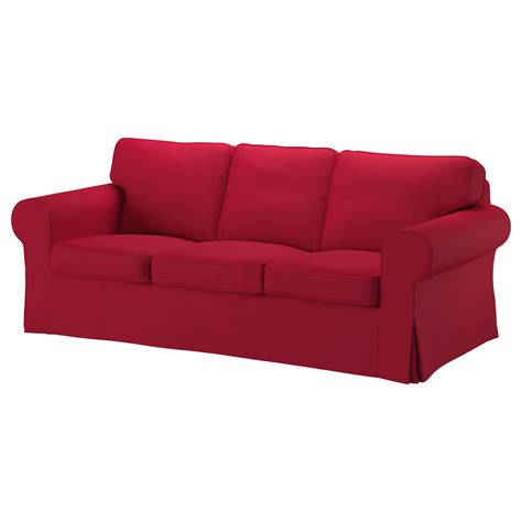 ektorp-three-seat-sofa-nordvalla-red__0397274_pe564503_s5 | Ikea sofa covers, Ikea ektorp sofa ...