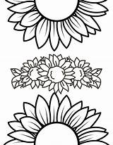 Sunflowers Coloring Pages sketch template