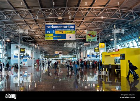 Pier A, Brussels Airport, Zaventem, Flemish Region, Belgium Stock Photo ...