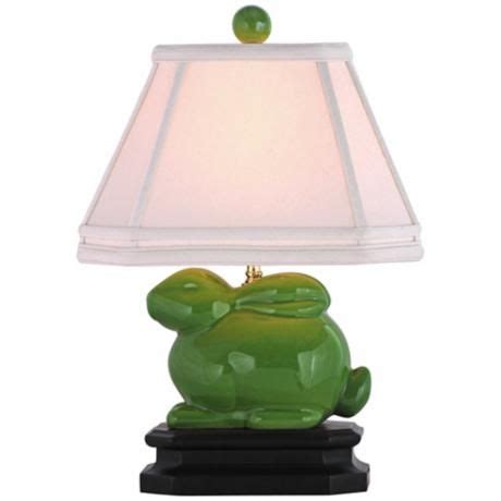 Apple Green Porcelain Bunny Table Lamp - #2X973 | Lamps Plus | Table lamp, Lamp, Asian table lamps