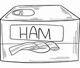 Ham Coloring Pages sketch template