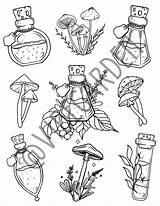 Potion Coloring Pages  Nation sketch template