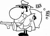 Online Coloring Page Bank Robbery Weapons Download Print  sketch template
