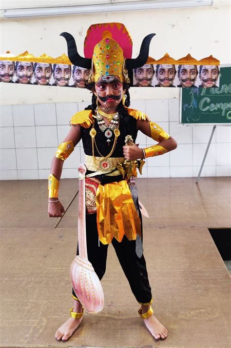 Ravana fancy dress | Fancy dress costumes kids, Fancy dress competition, Fancy dress for kids