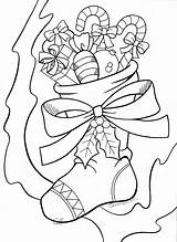 Santa Stocking Coloring Page  Funnel Images Search sketch template