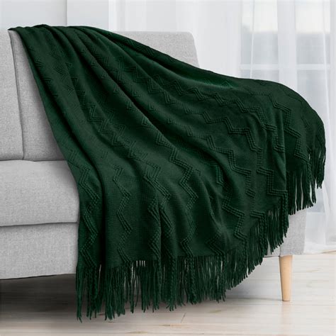 Zig Zag Knit Fringe Throw Blanket – PAVILIA