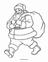 Print Santa Claus Coloring Page – Free Printable sketch template