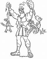 Hercules Super Coloring Pages sketch template