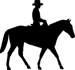 cowboy riding horse clipart silhouette 20 free Cliparts | Download ...