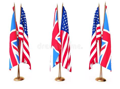 Uk and Usa Flags Join Together. Illustration Stock Illustration - Illustration of colorful ...