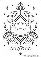 Zodiac Sign Cancer  Free Printable Coloring Pages sketch template