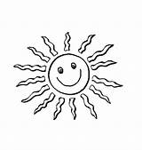 Printable Cartoon Sun Coloring Page  Free Pages For sketch template