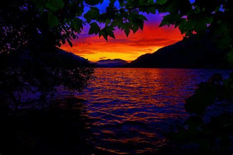 Crescent Lake Sunset 2 | Lake sunset, Crescent lake, Sunset