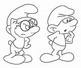 Clumsy Smurf Coloring Pages sketch template