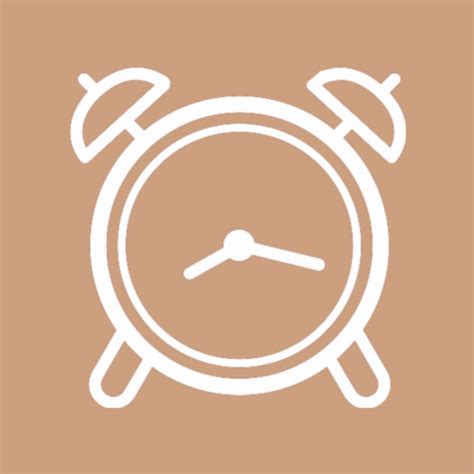 “Clock” app icon (brown aesthetic) | Iphone photo app, App icon, Clock icon