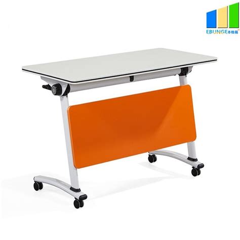 Office Meeting Sliding Movable Adjustable Conference Room Stackable Folding for Training Tables ...