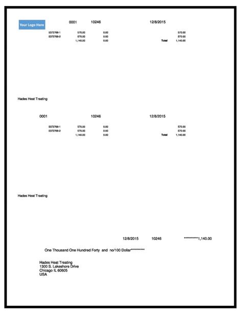 Three Part Check Print