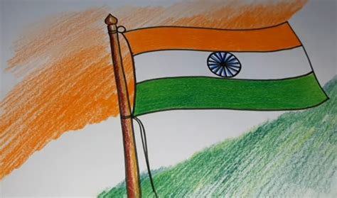 Indian Flag Drawing