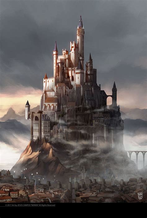 Futuristic Castle Concept Art