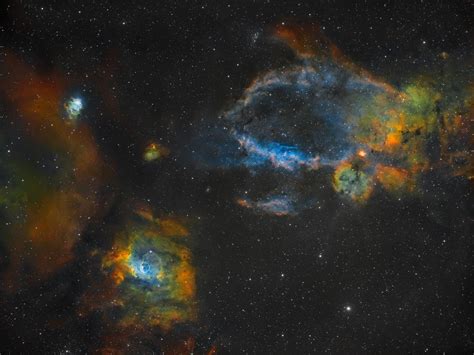 NGC7635, NGC 7538 & Sh2-157 – The Bubble, Northern Lagoon & Lobster ...