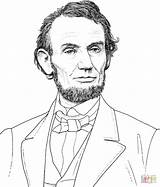 President Abraham Lincoln Portrait coloring Page  Free Printable sketch template