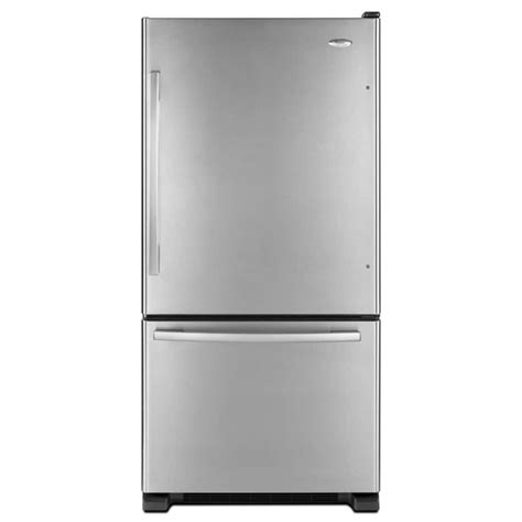 Whirlpool Gold 21.9-cu ft Bottom-Freezer Refrigerator with Ice Maker (Stainless) at Lowes.com