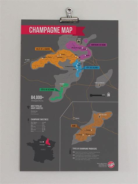 Champagne Wine Region Map | Wine map, France wine, Wine folly