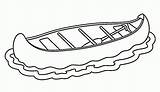 Canoe coloring Page For Kids Transportation Pages Printables  sketch template