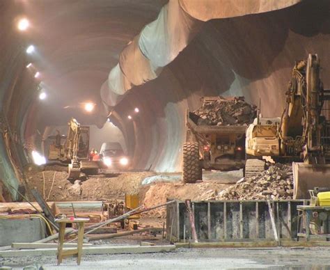 Gotthard Base Tunnel. One of the longest railway tunnels in the world