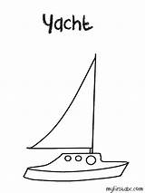 Coloring Pages Yacht  Coloring Home sketch template