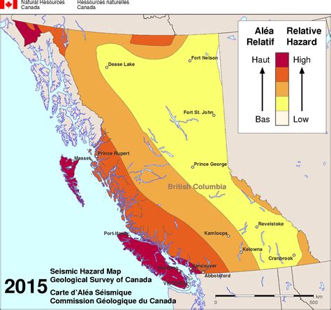 Vancouver Earthquake Risk Map | Map Of The World