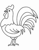 Rooster Coloring Pages Free Printable PDF sketch template