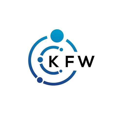 KFW letter technology logo design on white background. KFW creative ...