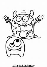 Funny Monster Coloring Pages At GetColoringscom  Free Printable sketch template