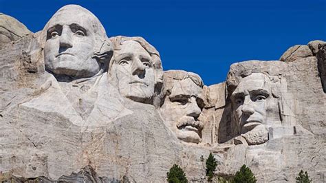 The American Presidents Carved Into Mount Rushmore National Monument ...