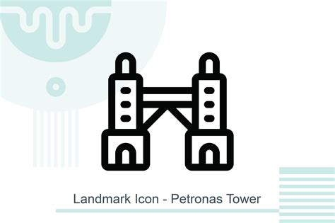 Landmark Icon - Petronas Tower Graphic by MelindAgency · Creative Fabrica