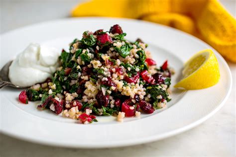 Bulgur Salad With Greens, Barberries and Yogurt Recipe - NYT Cooking