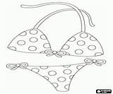 Bikini Coloring Clipart Dessin Coloriage Pages Kleurplaat Biquini  sketch template