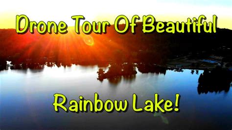 Western New York Camping Drone Tour Of Beautiful Rainbow Lake - YouTube