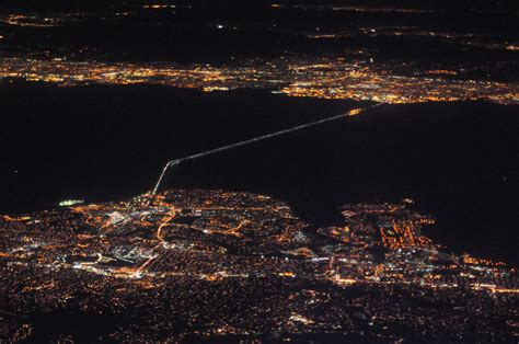 San Mateo Bridge at night | Aerial photo of San Mateo Bridge… | Flickr