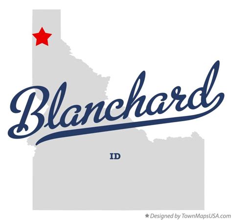 Map of Blanchard, ID, Idaho