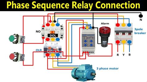 How to Wire a Phase Sequence Relay | Phase Failure Relay | Phase Sequence & Phase Failure Relay ...