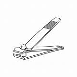 Nail Clipper Outline Icon Illustration On White Background 5622863  sketch template