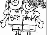 Coloring Pages Word Friendship sketch template