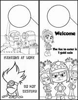 Door Knob Coloring Pages sketch template