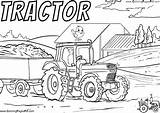 Free tractor coloring Pages sketch template