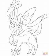 Sylveon Coloring Pages sketch template