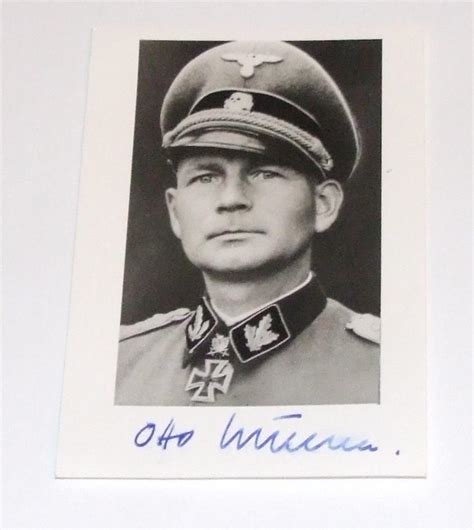 Strachan Militaria | Signed Photograph - SS Officer Otto Kumm